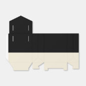 カスタマイズ可能なブラック&エッグシェルカラーブロックのビーフボックス フェイバーボックス (折り畳みなし)