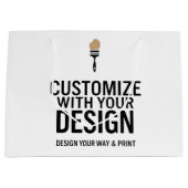 カスタマイズ可能なブランク12x9" ビジネス 会社 ラージペーパーバッグ (正面)