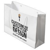 カスタマイズ可能なブランク12x9" ビジネス 会社 ラージペーパーバッグ (正面アングル)