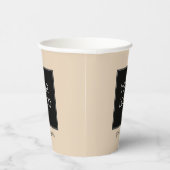 カスタマイズ可能なブランド企業のビジネスロゴベージュ 紙コップ (右)