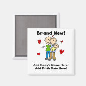 カスタマイズ可能なブランド新生児磁石 マグネット (正面/裏面)