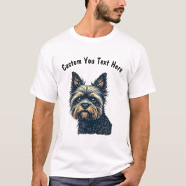 カスタマイズ可能なブリュッセルグリフォン犬 Tシャツ