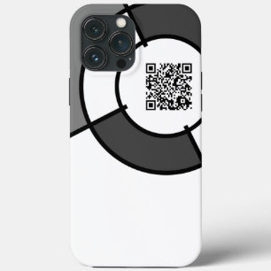 カスタマイズ可能なブルズアイQRコードiPhoneケース iPhone 13 Pro Maxケース