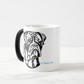 カスタマイズ可能なブルドッグのマグ モーフィングマグカップ (正面左)