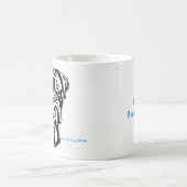 カスタマイズ可能なブルドッグのマグ モーフィングマグカップ (中央)