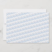 カスタマイズ可能なブルーティアラ写真誕生日招待状 招待状 (裏面)