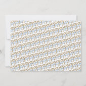 カスタマイズ可能なブルーティアラ写真誕生日招待状 招待状 (裏面)