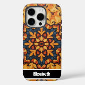 カスタマイズ可能なブルーマンダラ電話カバー Case-Mate iPhoneケース (裏面)