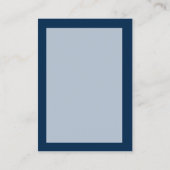 カスタマイズ可能なブルーモノグラム名刺 名刺 (裏面)