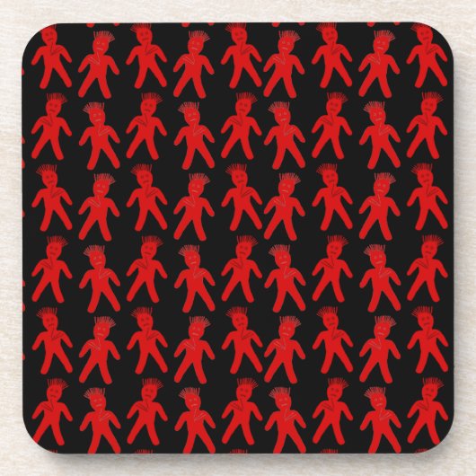 カスタマイズ可能なブードゥー人形 コースター (正面)