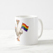 カスタマイズ可能なプライドグース|LGBT コーヒーマグカップ (正面右)