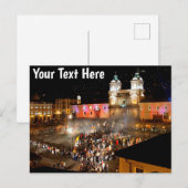 カスタマイズ可能なプラザサンフランシスコ，キト，エクアドル ポストカード (正面/裏面)