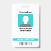 カスタマイズ可能なプラスチックワーカーのバッジ1 バッジ (表面)