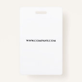 カスタマイズ可能なプラスチックワーカーのバッジ1 バッジ (裏面)