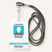 カスタマイズ可能なプラスチックワーカーのバッジ1 バッジ (正面ランヤード)