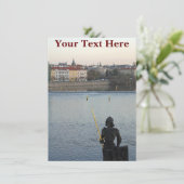 カスタマイズ可能なプラハ像カード (スタンド正面)