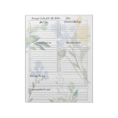 カスタマイズ可能なプリンシパルTo Doリスト ノートパッド (回転)