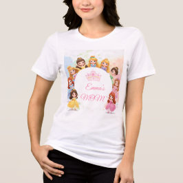 カスタマイズ可能なプリンセスの誕生日Tシャツ(お母様用) トライブレンドTシャツ