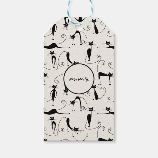 カスタマイズ可能なプリン糞 ギフトタグ (正面)