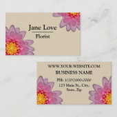 カスタマイズ可能なプロフェッショナルフローリストの名刺 名刺 (正面/裏面)
