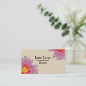 カスタマイズ可能なプロフェッショナルフローリストの名刺 名刺 (スタンド正面)