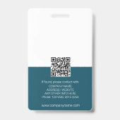 カスタマイズ可能なプロフェッショナルIDバッジ バッジ (Back)