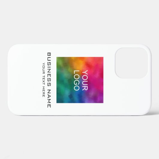 カスタマイズ可能なプロモーションビジネスロゴテンプレート Case-Mate iPhoneケース (裏面 (横))