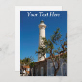 カスタマイズ可能なプンタセッカ灯台、シチリアのカード (正面/裏面)