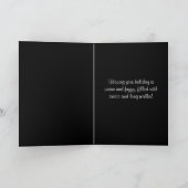 カスタマイズ可能なプードルのホリデーカード（コンチネンタル） シーズンカード (内部)