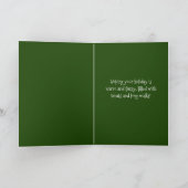 カスタマイズ可能なプードルの休日カード(切られるドイツ語) シーズンカード (内部)