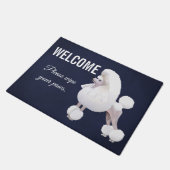 カスタマイズ可能なプードルの玄関マット ドアマット (アングル)