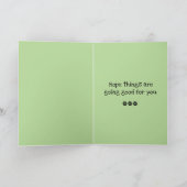 カスタマイズ可能なプードルグリーティングカード シーズンカード (内部)