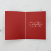 カスタマイズ可能なプードルホリデーカード(パピカット) シーズンカード (内部)