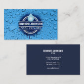 カスタマイズ可能なプールクリーナー名刺 名刺 (正面/裏面)