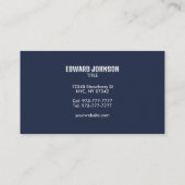 カスタマイズ可能なプールクリーナー名刺 名刺 (裏面)