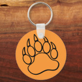 カスタマイズ可能なベアーポーキーチェーン キーホルダー (正面)