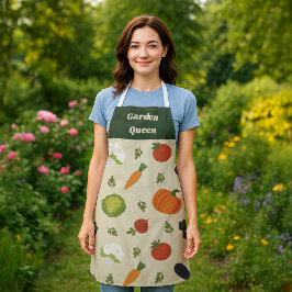 カスタマイズ可能なベジパターンエプロン – サンシャイン&ベグ エプロン