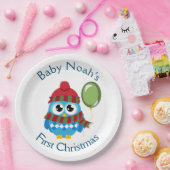 カスタマイズ可能なベビーの初めてのクリスマス紙プレート ペーパープレート (パーティー)