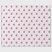 カスタマイズ可能なベビーガールバプティスノアの箱舟 ラッピングペーパー (フラット)