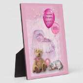 カスタマイズ可能なベビーガール フォトプラーク (側面)