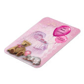 カスタマイズ可能なベビーガール マグネット (左側)