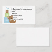 カスタマイズ可能なベビーシッター名刺 名刺 (正面/裏面)