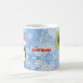 カスタマイズ可能なベビーペンギントゥバクリスマスマグ コーヒーマグカップ (中央)