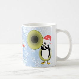 カスタマイズ可能なベビーペンギントゥバクリスマスマグ コーヒーマグカップ