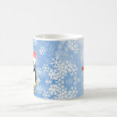 カスタマイズ可能なベビーペンギントゥバクリスマスマグ コーヒーマグカップ (中央)