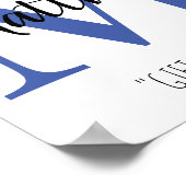 カスタマイズ可能なベビー名意味ルーム ポスター (角)