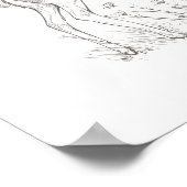 カスタマイズ可能なベビー鹿子供部屋 ポスター (角)