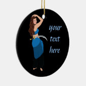 カスタマイズ可能なベリーダンサー セラミックオーナメント (右)