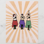 カスタマイズ可能なベリーダンスイベントフライヤー チラシ (裏面)