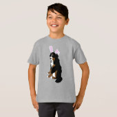 カスタマイズ可能なベルネーズマウンテンドグイースター Tシャツ (正面フル)